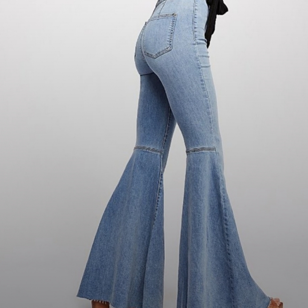 Free People Super Flare Bell Bottom Jeans